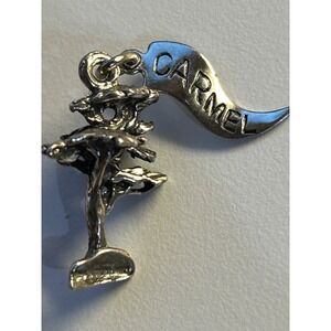 Vtg CARMEL Calif. Joshua Cypress Tree Sterling Silver Pendant  Charm Souvenir 2g